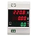 YWBL-WH Power Meter Digital Energy Meter LED Active Multi-Functional Power Meter for Measuring The AC Voltage and Current, Active Power, Apparent Power and Power Factor Din Rail ((AC200-450V))