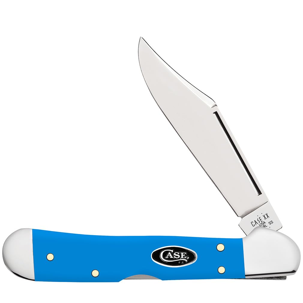 My Handmade 　シングルカバー付きブルー Amazon.com: Case XX Pocket Knife MINI COPPERLOCK - SMOOTH LIGHT