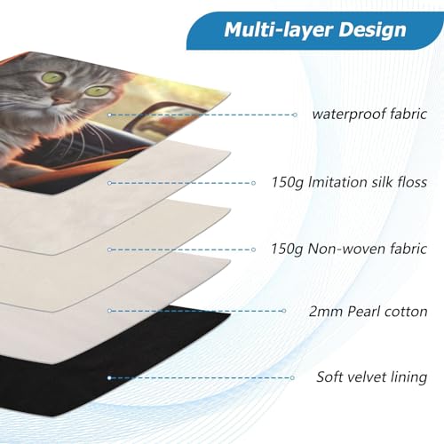 Funda para portátil de 13-14 pulgadas con diseño de gato miniatura 4