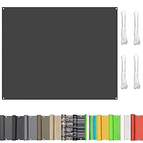 Pergola nera per esterni, 2 x 4 m, con materiale e corde di montaggio, ideale per patio, feste, cortile, prato e giardino