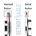 Detroit Axle - Front & Rear Brake Kit for 2003-2011 Saab 9-3 2010-2011 9-3X, Drilled & Slotted Disc Brake Rotors Ceramic Pads w/Hardware Brake Replacement: 11.22