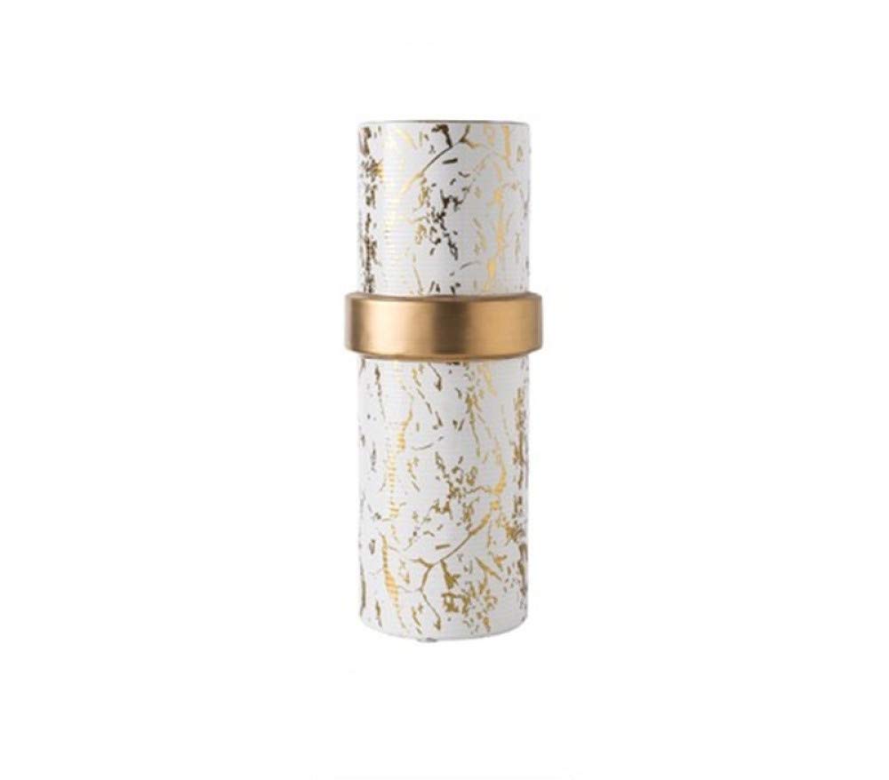 Vase en céramique marbré européen cylindrique fleur séchée décoration maison salon