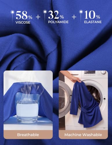 GRACE KARIN Women's 2026 Summer Peplum Tops, 3/4 Sleeve Dressy Casual Shirts, Business Blouses Trendy Fashion Clothes Royal Blue L — view 4