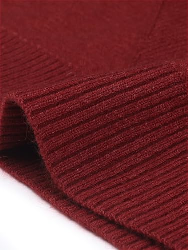 Image of Agnes Orinda Plus Size Pullover Sweaters for Women Lightweight Long Sleeve Turtleneck Novelty Sweater