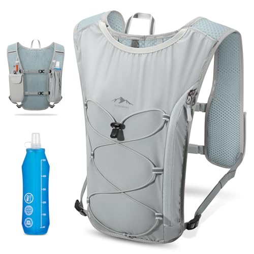 RAINSMORE [RAINSMORE]ランニング リュック バッグ 超軽量 マラソン サイクリング リュック ランニングベスト 揺れない トレラン ザック ハイドレーション スポーツ 自転車 登山 防水 通気性 遠足 アウトドア ジョギング トレーニング ハイキングトレイル 釣り 反射ストラップ 男女兼用