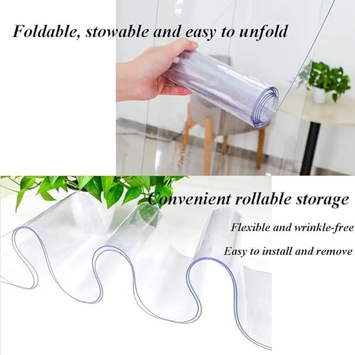 Rideau à lanières en PVC transparent haute résistance, rideau à lanières en PVC transparent haute résistance pour porte de congélateur, rabat en vinyle isolant pour chambre froide commercial