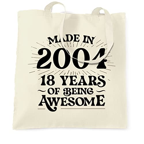 Tim and Ted 18Ème Anniversaire Sac à Main Fabriqué en 2004-18 ans géniales Natural One Size Cover