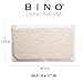 BINO | Loofah Non-Slip Bath Mat for Tub - Ivory | Spa-Inspired Comfort, Quick-Drying, Secure Suction Cups | Exfoliating Shower Mat for a Luxurious and Safe Bathing Experience