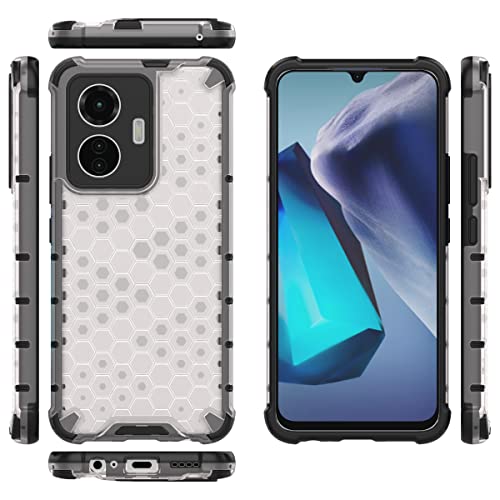 Image of Glasgow Back Case Cover Compatible with IQOO Z6 44W 4G / Vivo T1 44W 4G (Stylish Design) - Transparent