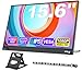 MAGICRAVEN Portable Monitor 15,6 Zoll Tragbarer Monitor 1080P FHD Laptop Bildschirm Erweiterung Monitore IPS Screen, Plug und Play Zweit Mobiler Bildschirm für Laptop/PC/Telefone/PS45 mit Ständer