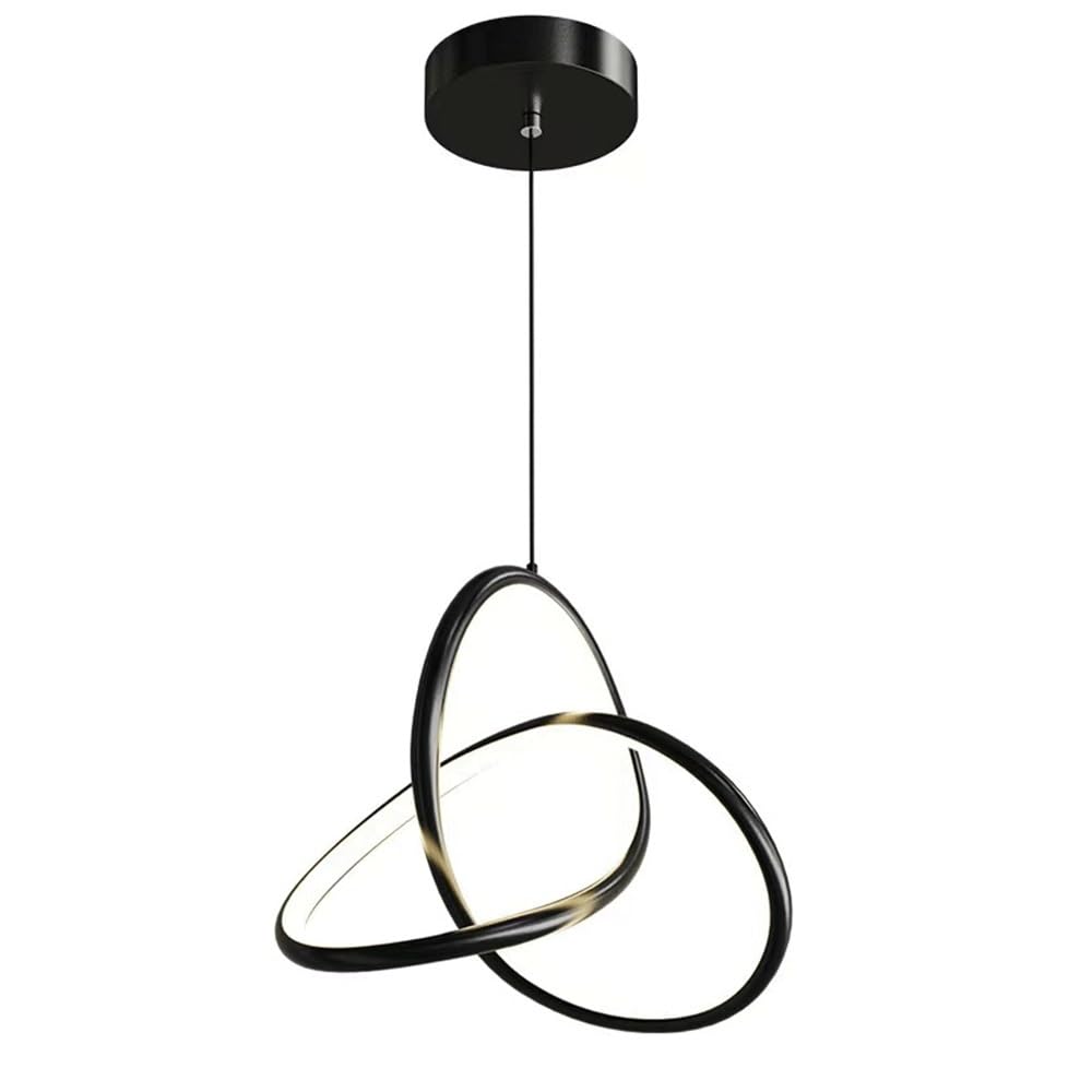 Lustre en aluminium suspendu et réglable en hauteur avec éclairage LED géométrique