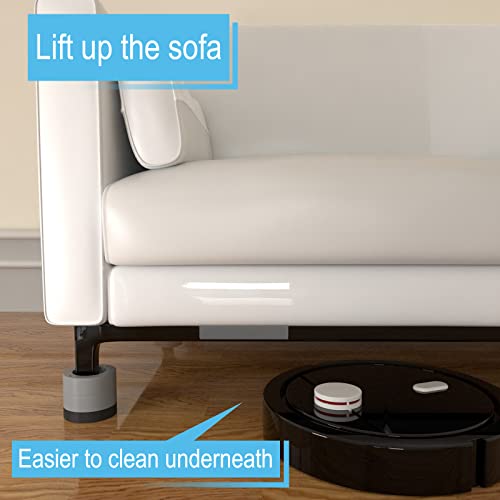 Nachell Adjustable Bed Furniture Risers Elevate Either 1.3" Or 2.3" Heavy Duty Bed Riser For Couch, Chair,Sofa,Table Legs,Lifts Up To 1300 Lbs(4 Pack,Grey) #TOP6