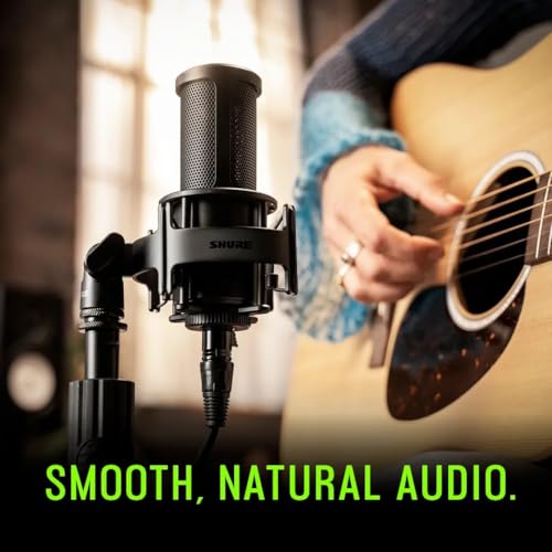 Image of Shure SM4 Studio Recording Microphone, XLR Home Studio Condenser Mic Optimized for Soft Vocals to Loud Instruments with Mix-Ready Audio - All-Metal Construction (SM4-K)