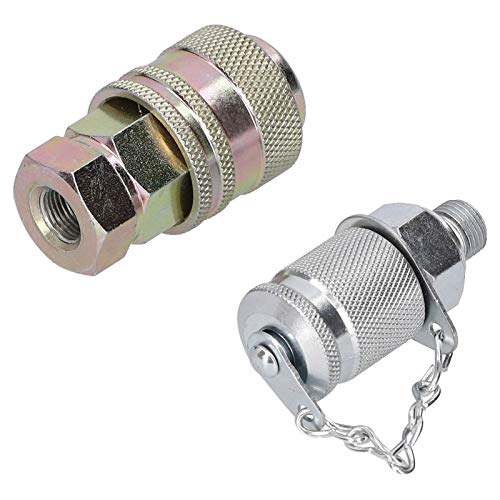 Image of G1 /8 Quick Coupling Connector Male Female Threaded link PT /PPT Hydraulic Pressure Test Point Adapter Set Hydraulic Pressure Test Coupling Kit Hydraulic Pressure Test Adapter