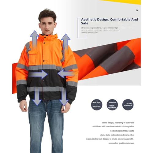 Veste imperméable polyester pour rester visible et au sec sous la pluie