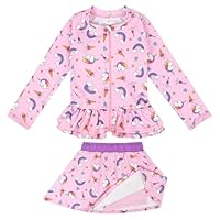 FLYISH DIRECT Baby Swimsuit Trunk and Rashguard Rash-Guard-Set, Zweiteiliger Kinder Badeanzug für Jungen und Mädchen