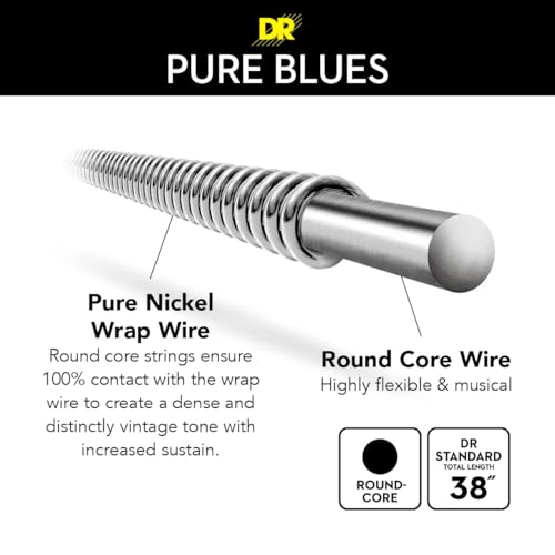 Image of PURE BLUES - Pure Nickel Electric Guitar Strings (Heavy (11-50), 6 Pack)