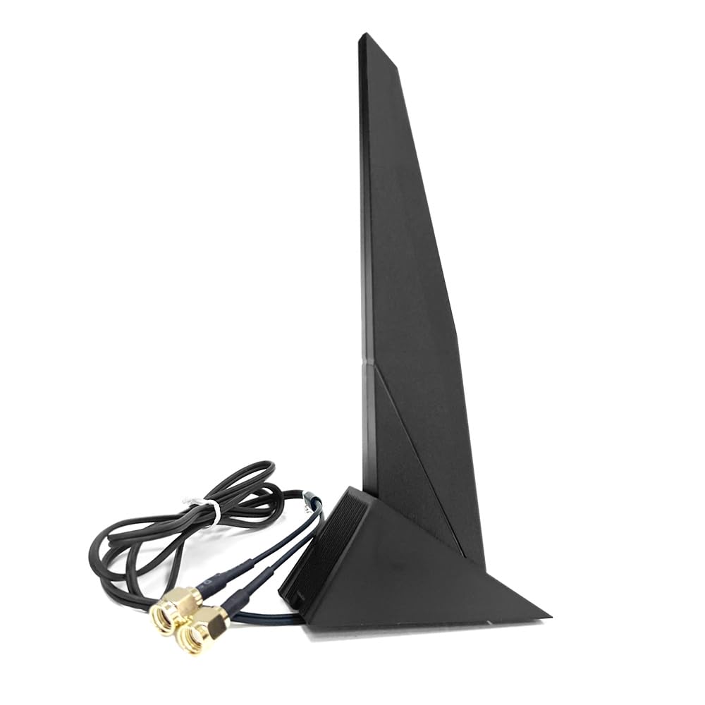 Antenne externe WiFi 6 6E 2,4 G/5 G Base magnétique PC Ordinateur de bureau avec câble d'extension de remplacement pour carte mère Asus Rog Strix WiFi 2T2R
