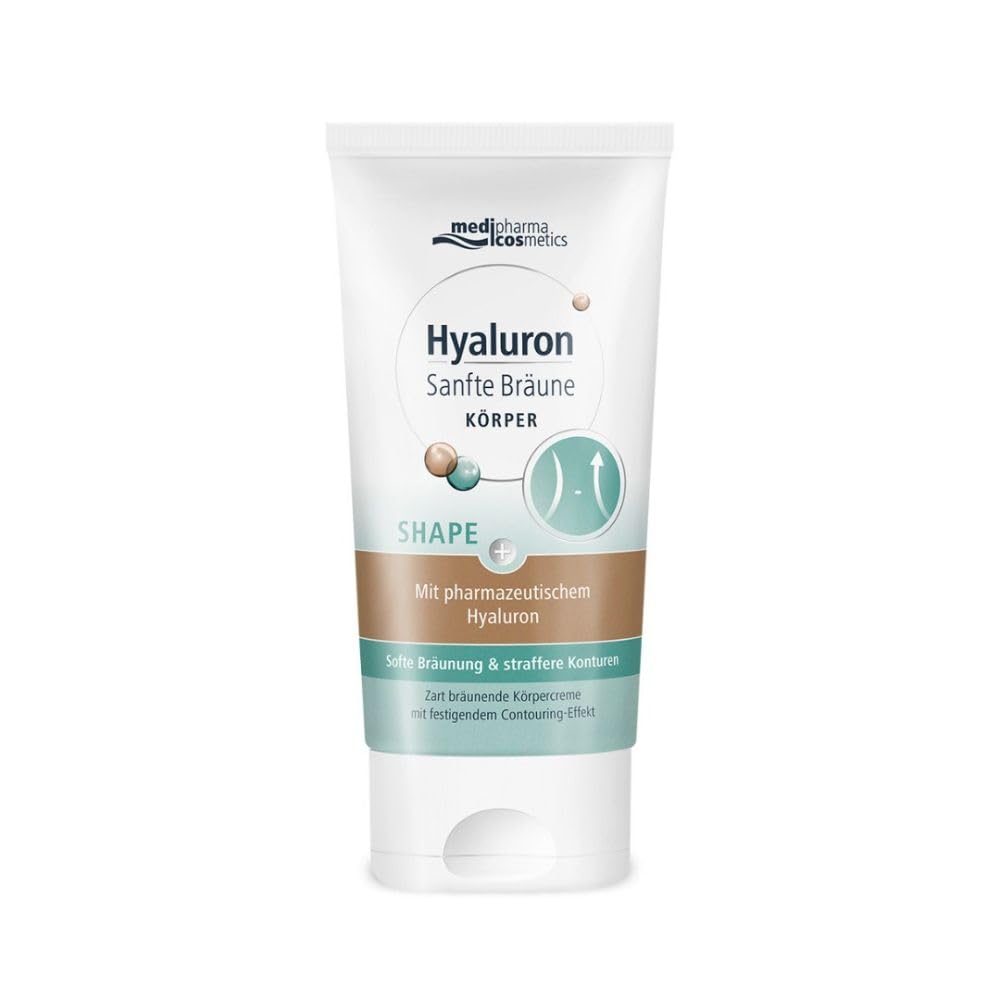 Hyaluron Sanfte Bräune SHAPE 150 ml, 2 IN 1 Körperpflege für straffere Konturen & schöne Bräune mit nur einem Produkt, auch bei Cellulite, Contouring-Effekt