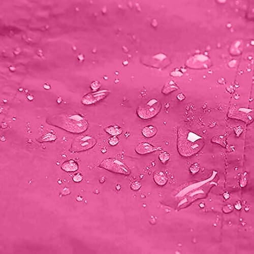 Womens Rain Jacket Lightweight Waterproof Windproof Raincoats Zipper Up Long Sleeve Hooded Windbreaker with Pockets4