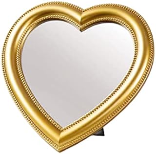 Xyconcep Gold Heart Mirror, 27cm Gold Mirror (Gold Heart 27cm)