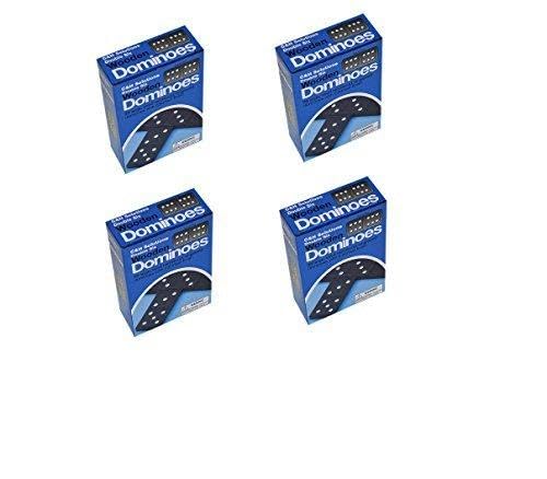 Domino de Madera Negro con Puntos Blancos 28 Piezas miniatura 1