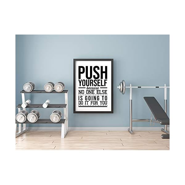 Gym Room Wall Decor | Motivational Posters for Office | Decor Inspirational Motivation | Sports Quotes | Wall Decal | A3-16.5"x11.7" no Frame