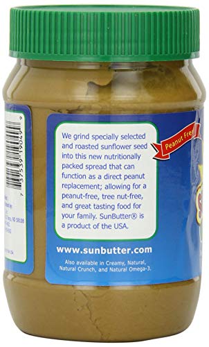 SunButter Sunflower Butter, Delicious, Organic Alternative to Peanut Butter, 16 ounce plastic jars, Pack of 3