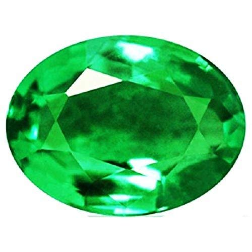 S Kumar Gems & Jewels 6.50 Ratti Natural Emerald Stone/Panna Certified Loose Gemstone Rashi Ratna Birthstone Lab Tested