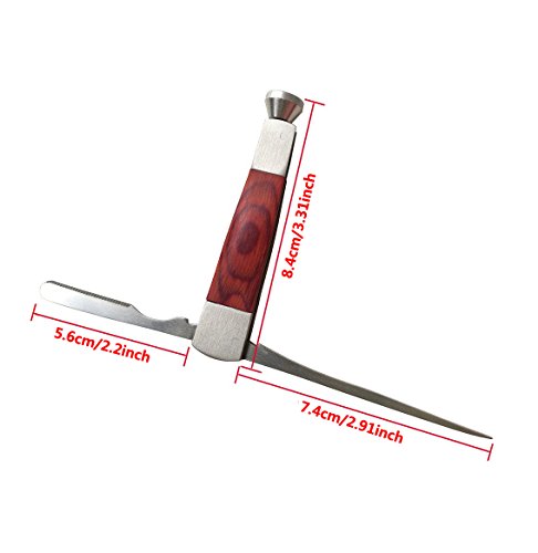3 in 1 Tobacco Pipe Cleaner Cleaning Tool Contains a Tamper (Stubber), a Reamer & a Spike (Pick)