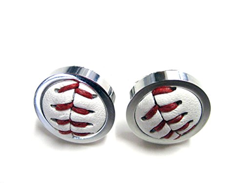 Gemelos de cuero estilo béisbol Kiola Designs miniatura 1