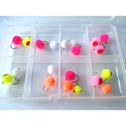 BestCity Fly Fishing EGG FLIES Megapack with Fly Box Cover