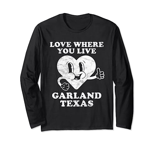 Guirnalda retro vintage Texas Lover Manga Larga