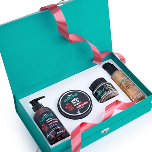 mCaffeine Coffee Glam Body Gift Set for Women | Luxury Birthday & Anniversary Gift Kit with mcaffeine products Body Wash, Butter, Scrub & Shimmer | For Him Her | Pampering Gift for Couples for all Occasions mCaffeine Coffee Glam Body Gift Set for Women | Luxury Birthday & Anniversary Gift Kit with mcaffeine products Body Wash, Butter, Scrub & Shimmer | For Him Her | Pampering Gift for Couples for all Occasions