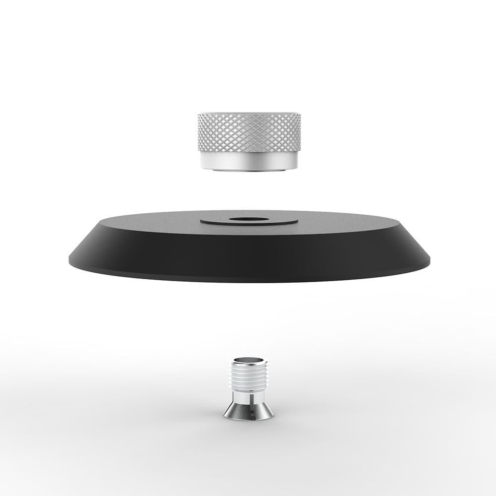 Stabilisateur De Disque Vinyle En Aluminium - Poids 76 G - Diamètre 88 Mm - Pour Tourne-disque, Améliore La Lecture, Réduit Les Vibrations