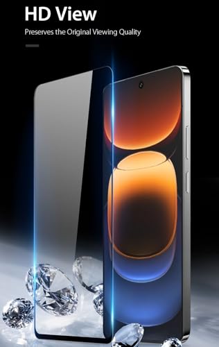 Image of Mr.Shield Top-Notch HD+ Tempered Glass Screen Protector Guard for iQOO 12 / Neo 9 / Neo 9 Pro (6.78 Inch), 9H Hardness, Military Grade Protection, Easy Installation kit