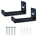 UNHO 2PCS Soporte de Pared para Tabla de Surf Estante de Pared para Snowboard Longboard Skateboard Kiteboard Material de Aluminio Inoxidable Color Negro