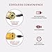 KISS Precision Blade Cordless Trimmer with Stainless Steel T-Blade, Powerful High-Torque, High-Speed Motor, 3 Blade Guard Attachments & Blade Cover, USB Cable & Long-Lasting Lithium Ion Battery