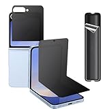BYIUIHS 3 Pack Matte Privacy Screen Protector for Samsung Galaxy Z Flip 7,Anti-Peep Outside +Inside +Side Protector Film