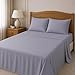 TRAMAS+ Sabanas 150x190 / 200cm 100% algodón, Suave y Traspirable, Juego de sábanas 4 Piezas, Sabana Bajera Ajustable, Encimera, 2 Fundas de Almohada 90x45cm, Certificado Oeko Tex- (Cama 150, Indigo)