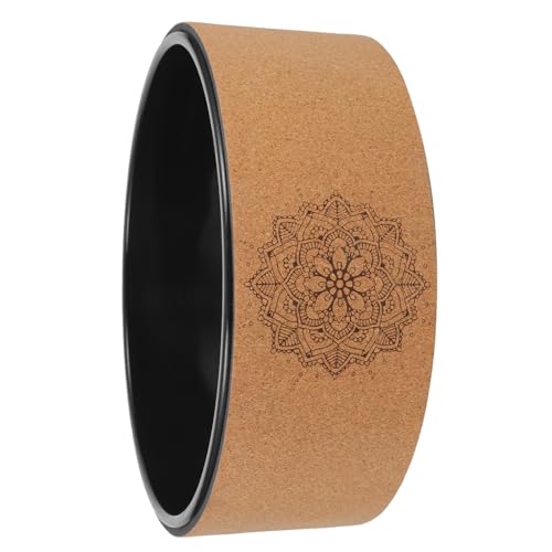 Rueda de yoga de corcho antideslizante para entrenamiento de espalda