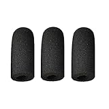 3 Pack Soft Mic Foam Covers Windscree for David Clark M7A Mic Cover, M-4 / M-7 / H10 / H20 /DC PRO-X2 / PRO-2 / DC ONE-X ENC Lightspeed Aviation Headsets Microphone (3 Pack)