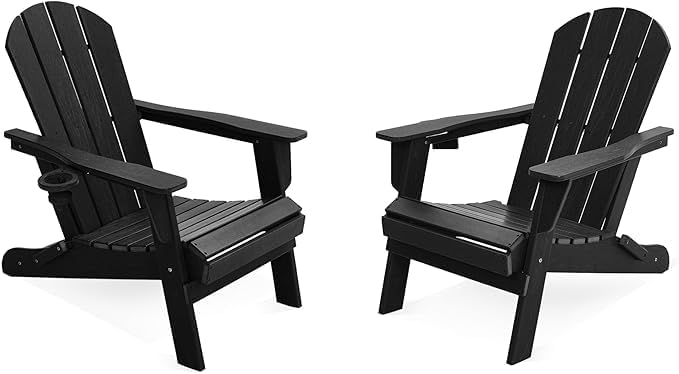 LOUNZY Folding Adirondack Chair Set of 2