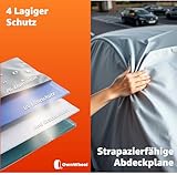 Universal Autoschutzhülle - wasserdicht - Autoplane Garage Auto & Autoabdeckung - Abdeckplane & Abdeckung von Auto, PKW - Fahrzeug - 470 x 180 x 150 cm