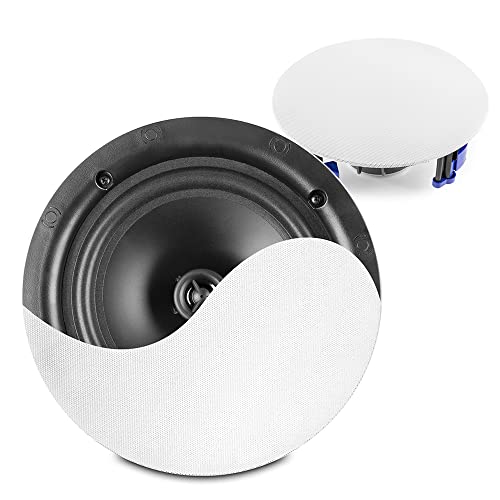 Power Dynamics NCBT5 Deckenlautsprecher Bluetooth 2er Set, 40 Watt Einbaulautsprecher Decke, Aktivlautsprecher für Küche oder als Duschlautsprecher, Innen & Außen, Einfache Installation - Weiß Power Dynamics NCBT5 Deckenlautsprecher Bluetooth 2er Set, 40 Watt Einbaulautsprecher Decke, Aktivlautsprecher für Küche oder als Duschlautsprecher, Innen & Außen, Einfache Installation - Weiß
