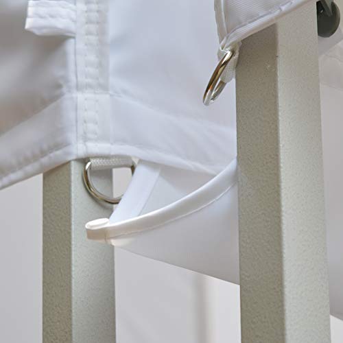 Eurmax 10 Ft Rain Gutter 10x10 Instant Canopy Pop Up Tent (White)