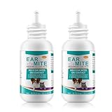 FANSHI 2 PCS Ear Treatment for Dogs & Cats, Cat Ear Care Cleaning with Aloe - Gentle Ear Cleaner Drop Soothing & Clean, Helps Remove Debris & Soothe Itchy Ears, 0.75 fl oz