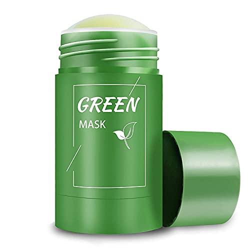 Purifying Clay Stick Green Tea Mask, Moisturizes Oil Control, Deep Cleansing Smearing Clay Mask, Deep Clean Pore, Moisturizing Nourishing Skin, for All Skin Types