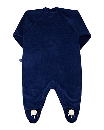 Macacão Bebê Plush Corpo de Ursinho - Marinho M