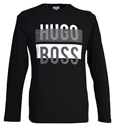 BOSS Hugo Boy`s Long Sleeves Crew Neck Top (16 Years, Black)